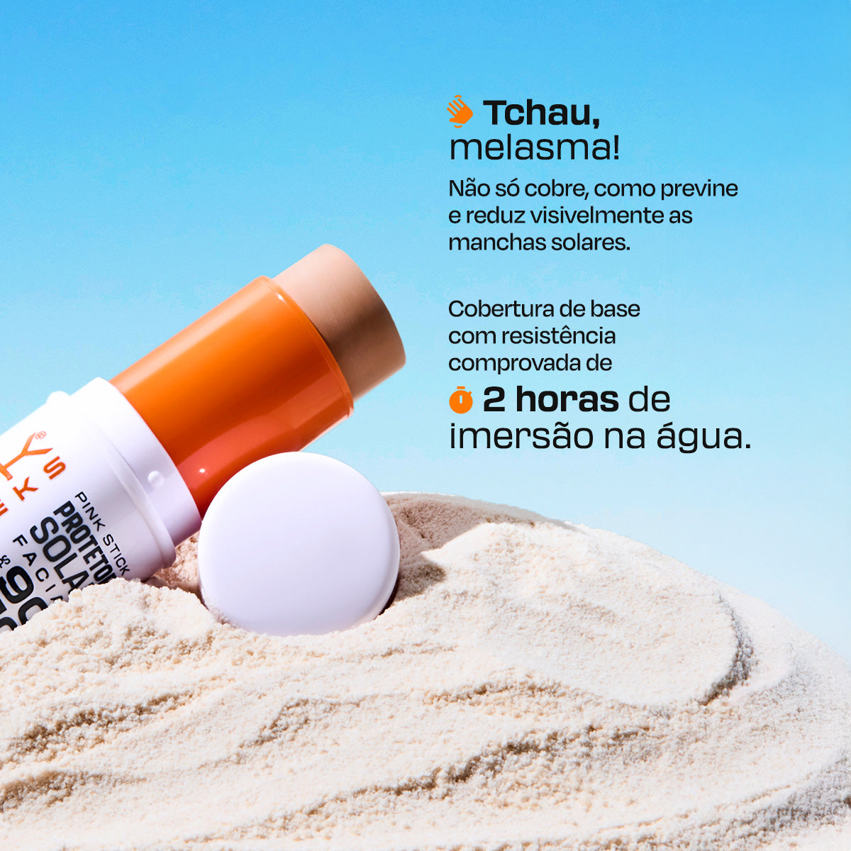 PINK STICK PROTETOR SOLAR FACIAL 42KM RIO FPS 90 FPUVA 70 - pink cheeks