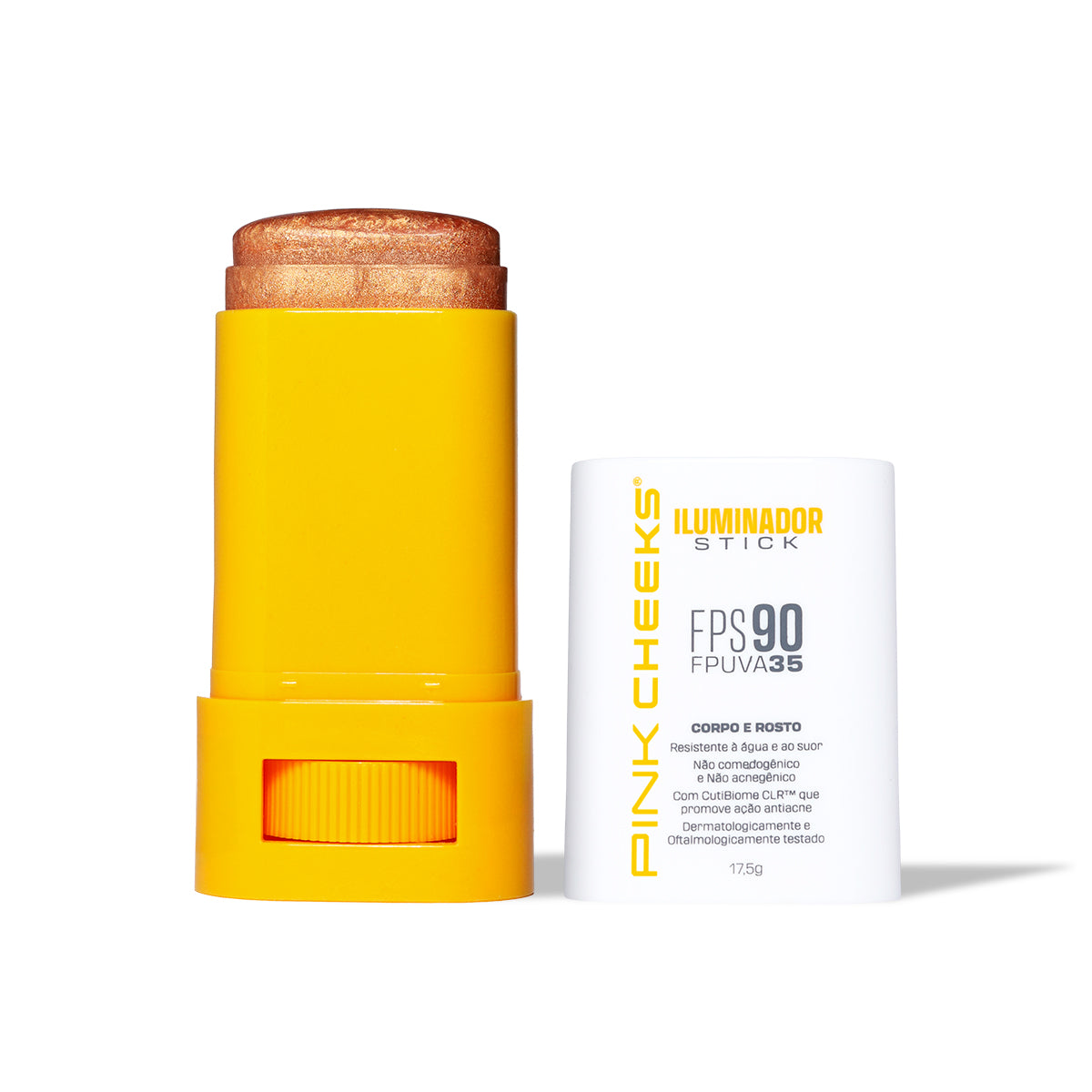 Iluminador Multifuncional Corporal e Facial FPS 90 FPUVA 35 17,5g Gold - Pink Cheeks