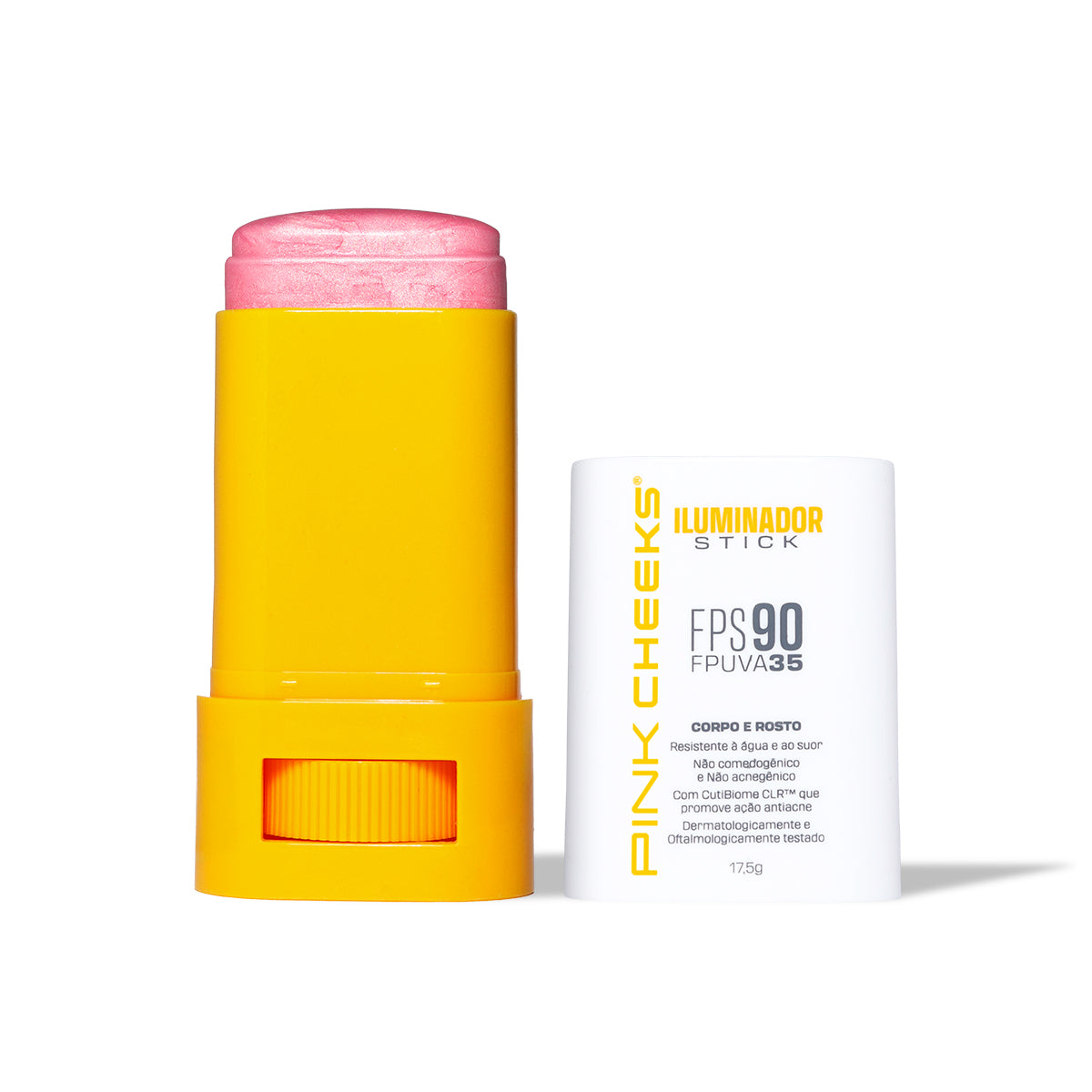 Iluminador Multifuncional Corporal e Facial FPS 90 FPUVA 35 17,5g Rose - Pink Cheeks