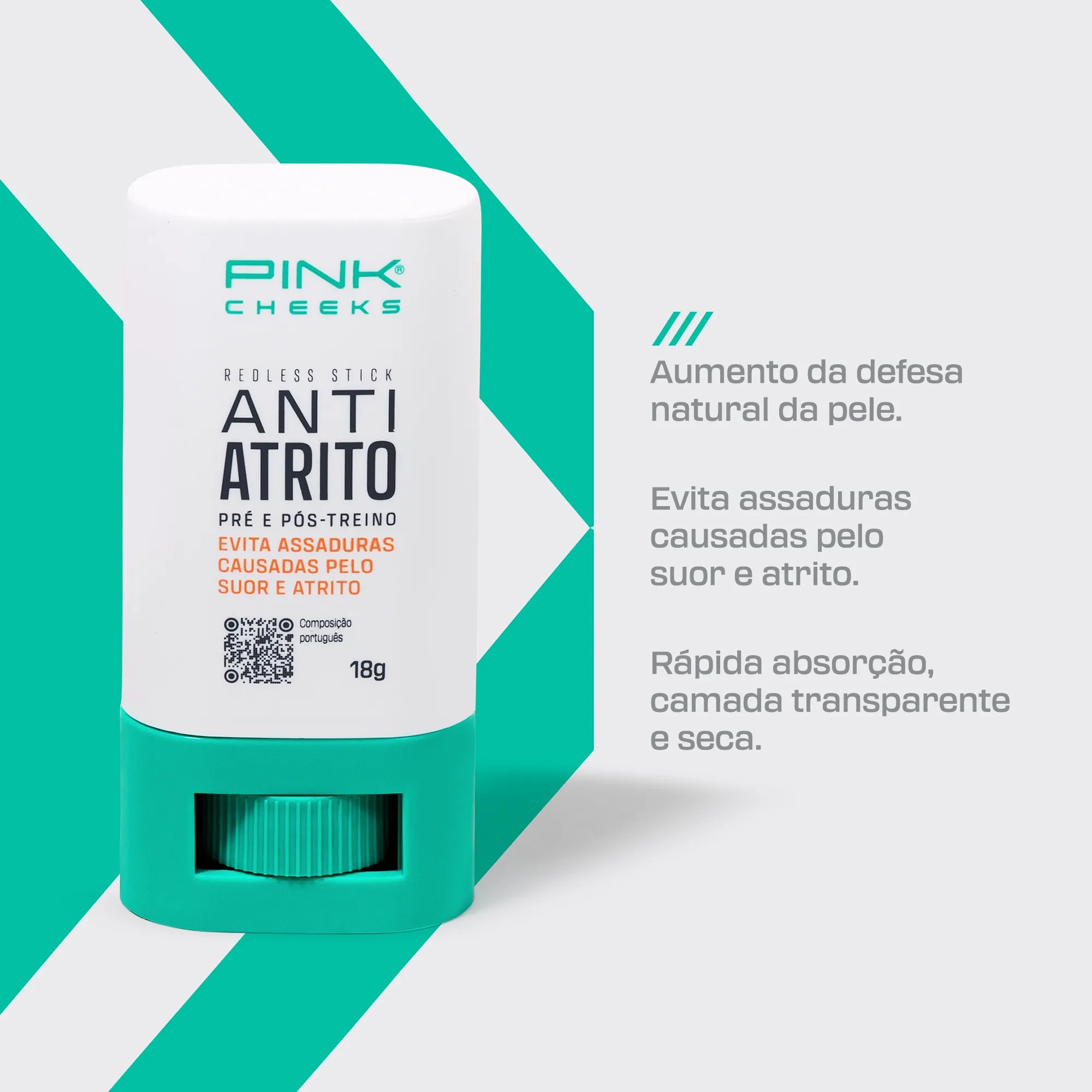 Antiatrito em bastão redless 18g - Pink Cheeks