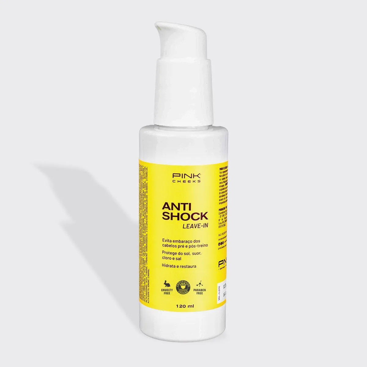Anti Shock Creme de Hidratação Anti-Frizz e Protetor Capilar - 120ml - Pink Cheeks