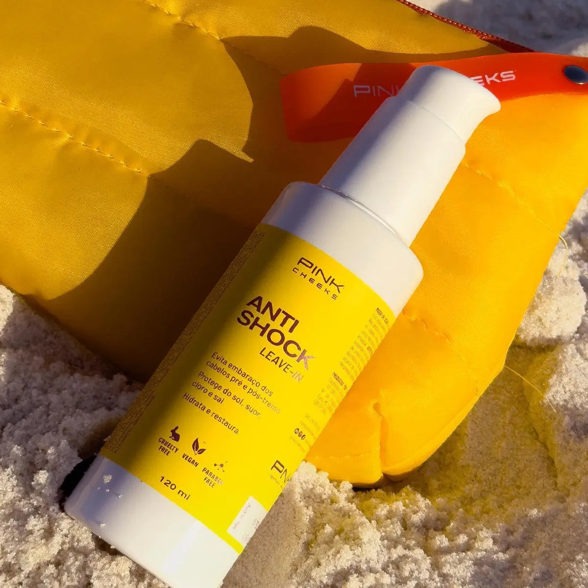 Anti Shock Creme de Hidratação Anti-Frizz e Protetor Capilar - 120ml - Pink Cheeks