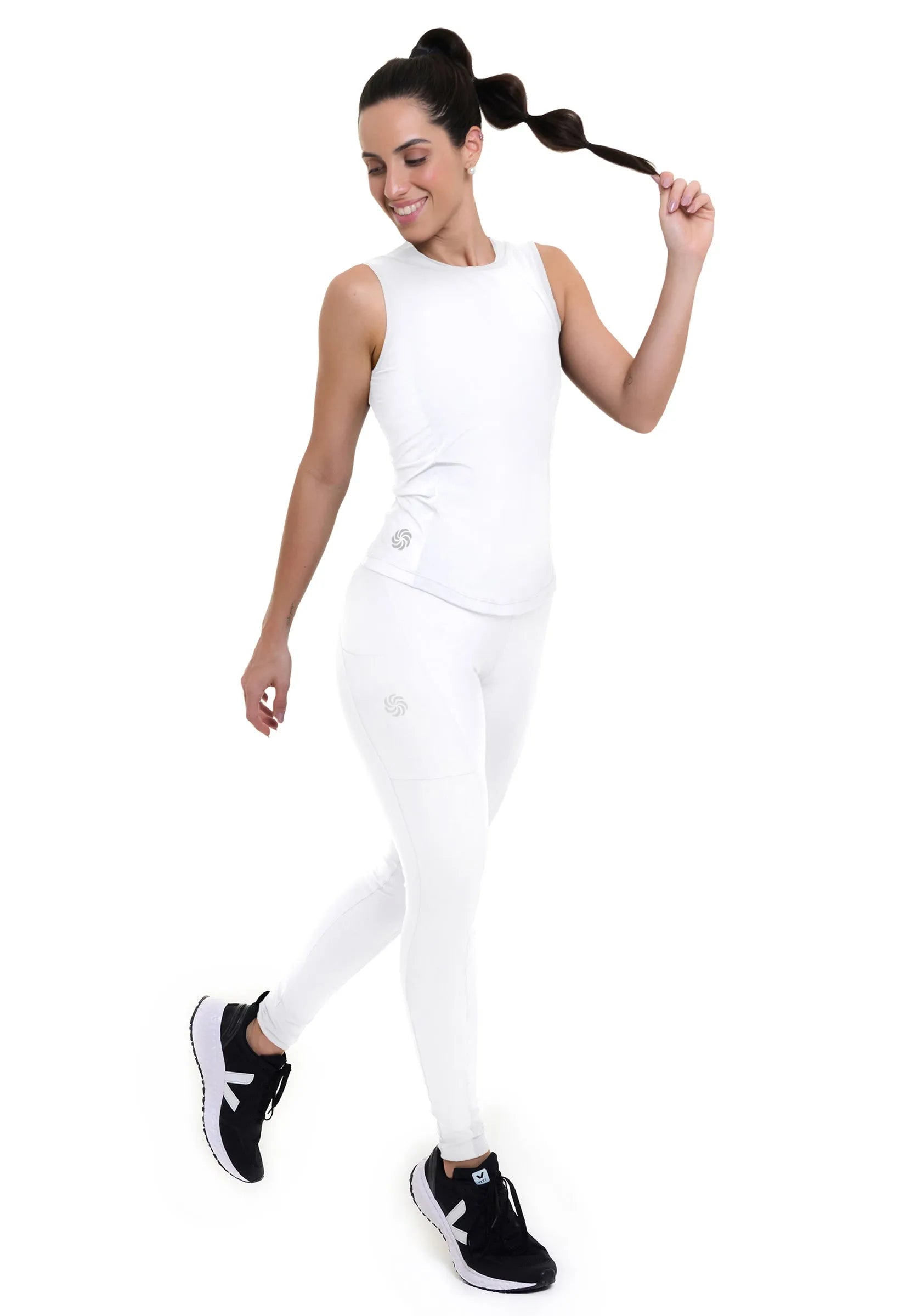 Camiseta Justinha Fluida Branco