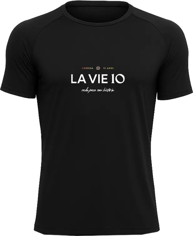 Camisa UV 50 Raglan Unisex Corrida La Vie 10 anos