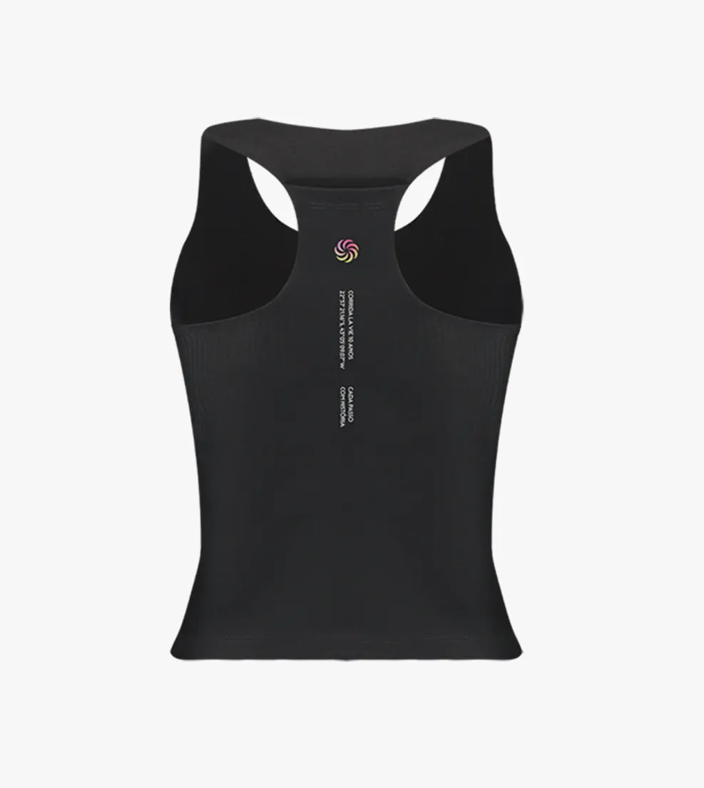 Camiseta de compressão com Super Bolso Corrida La Vie 10 anos