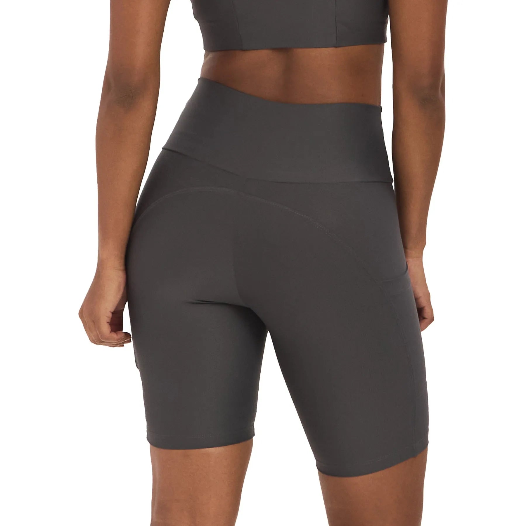 Bermuda de Compressão com Bolsos Clássica Grafite