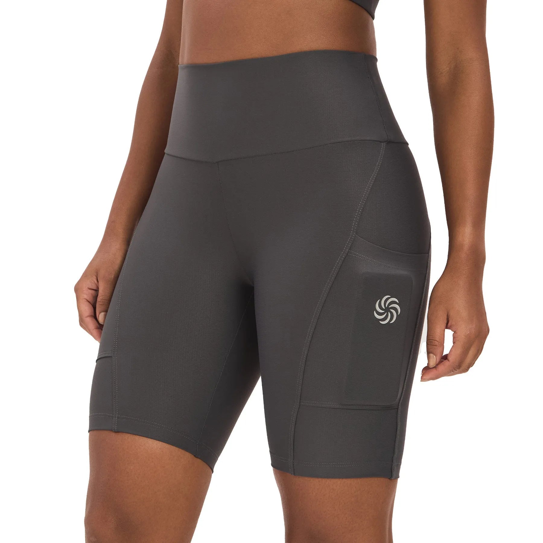 Bermuda de Compressão com Bolsos Clássica Grafite