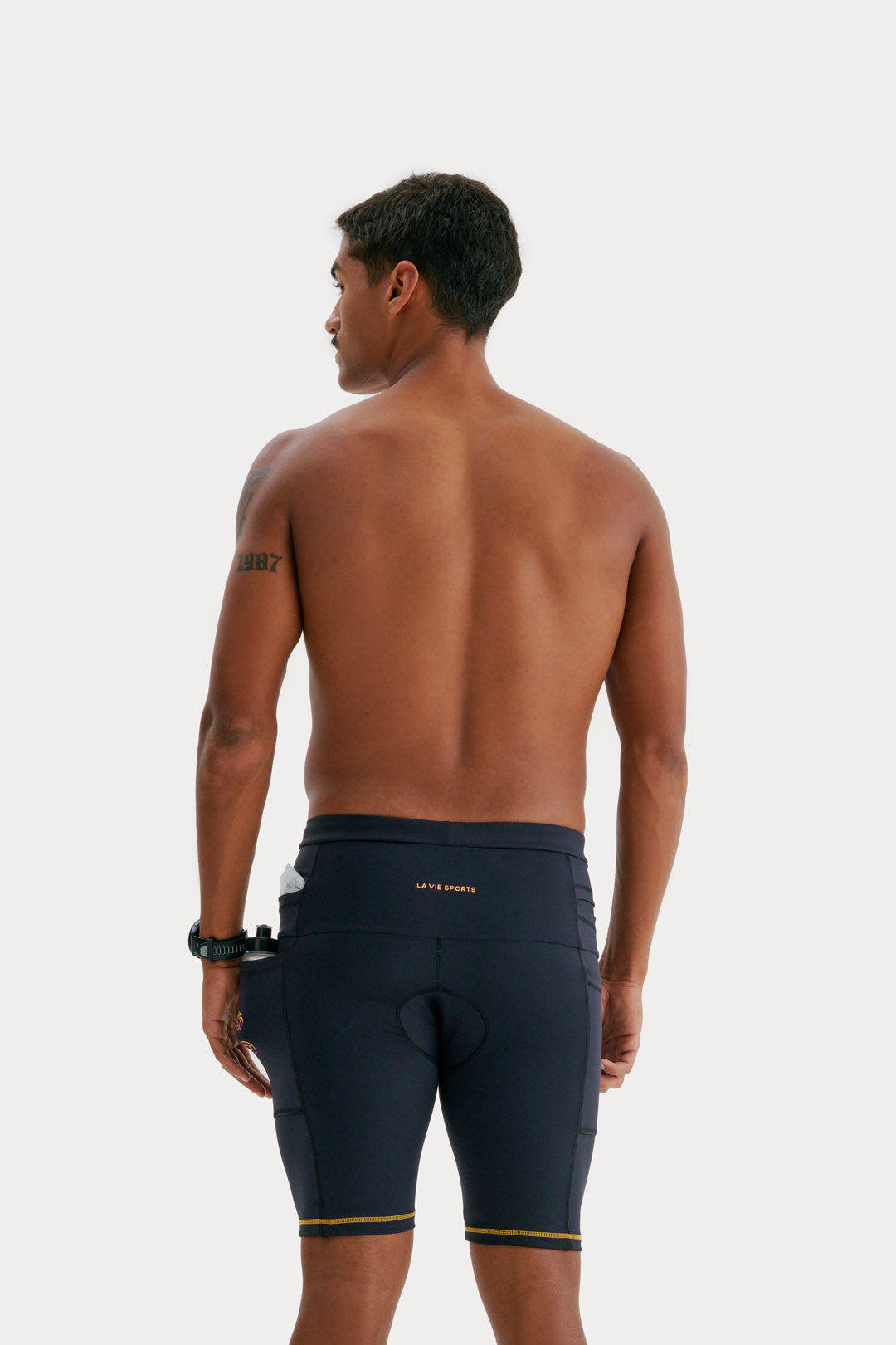 Bermuda de Compressão com Multibolsos Masculina Sette Preta