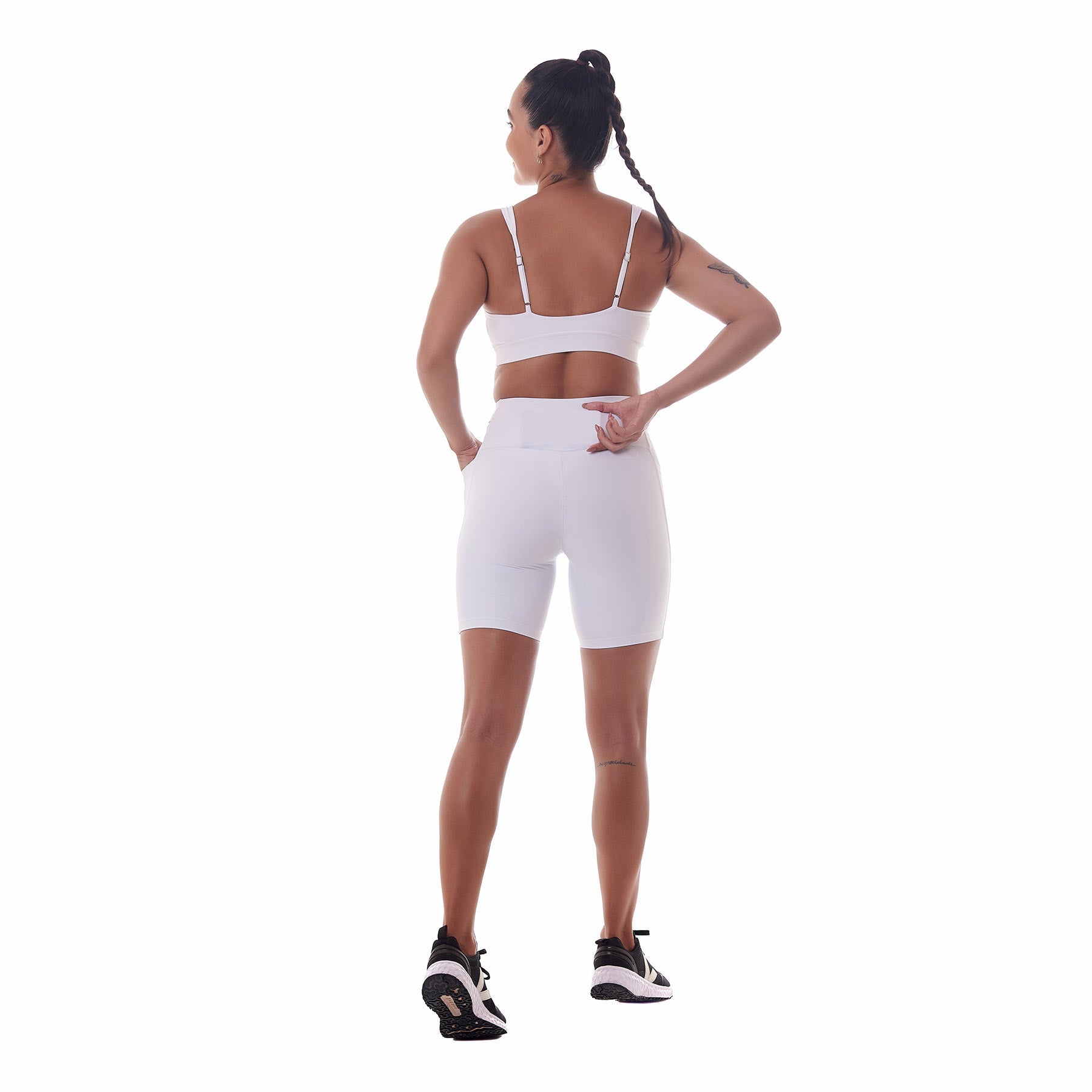 Bermuda de Compressão com Multibolsos Total Emana Branco