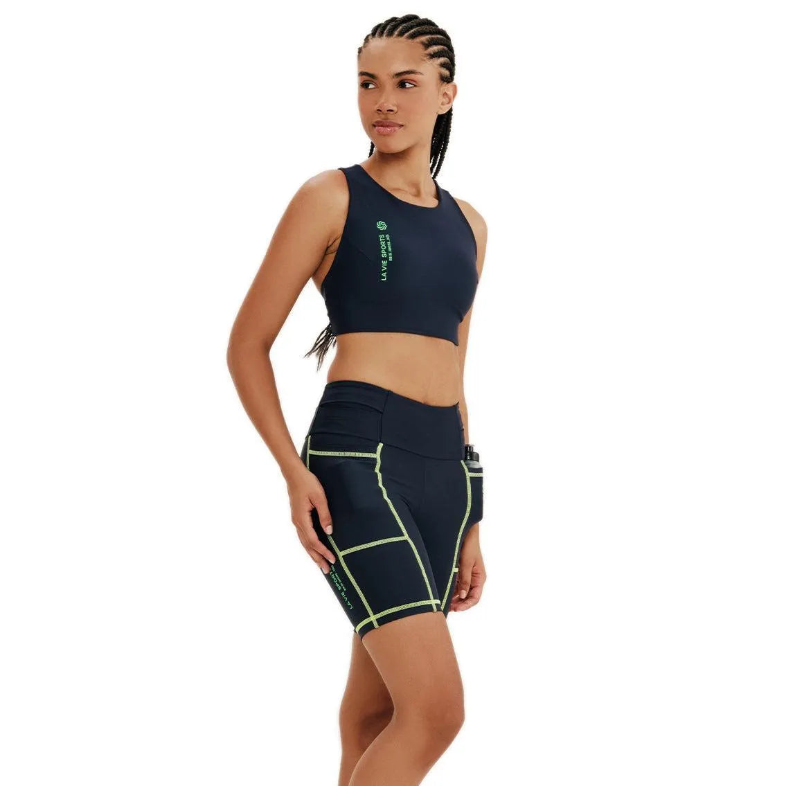 Bermuda de Compressão com Multibolsos Total Emana Mar