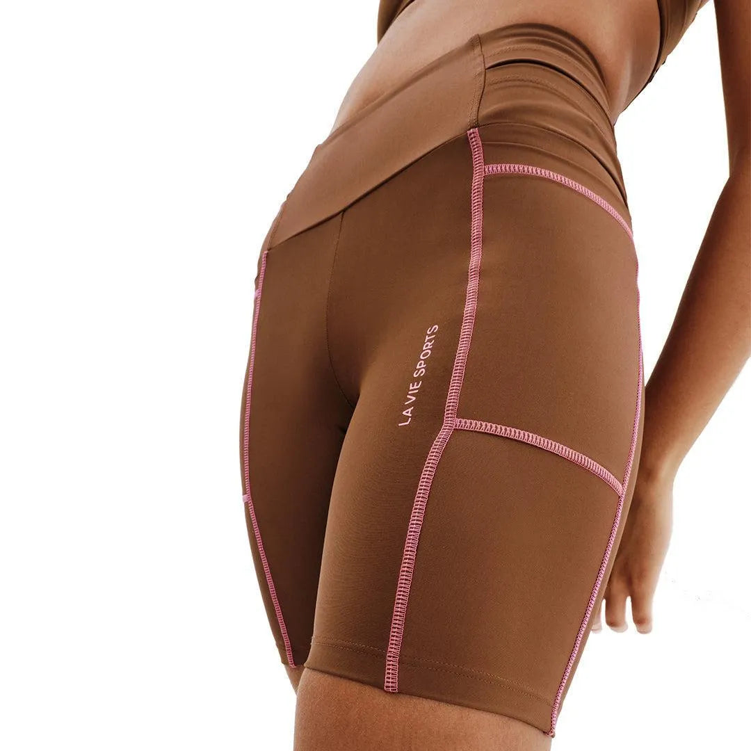 Bermuda de Compressão com Multibolsos Total Emana Terra