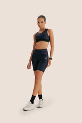 BERMUDA DE COMPRESSÃO COM MULTIBOLSOS CompressSkin™ + Emana PRETA