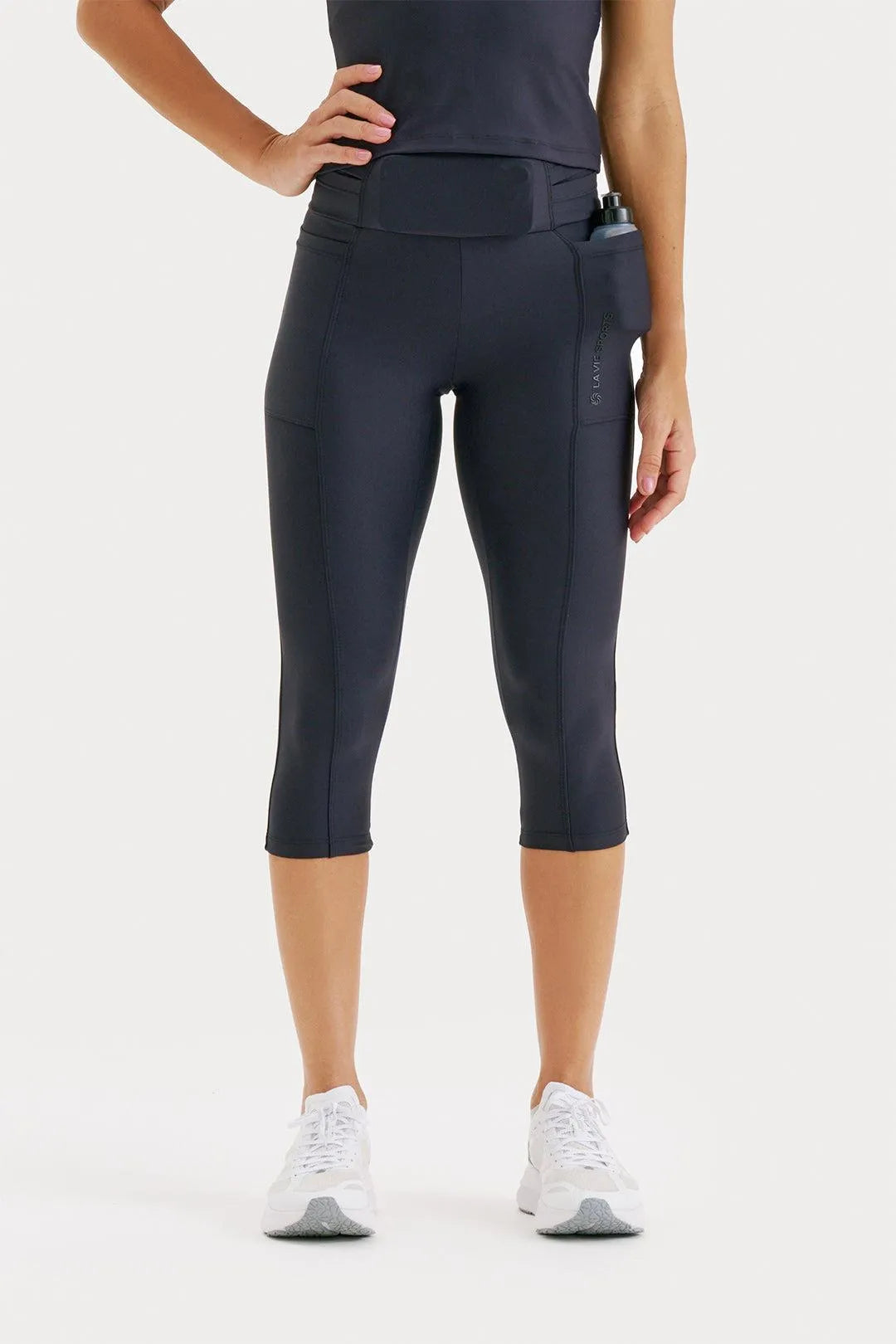 Corsário de Compressão com Multibolsos Simple Preta