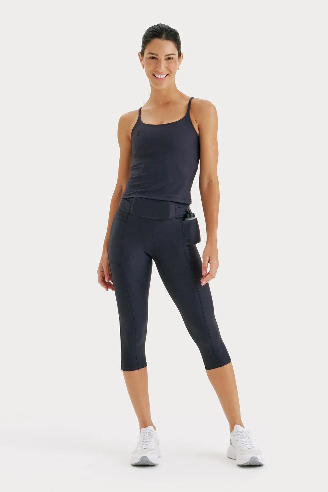 Corsário de Compressão com Multibolsos Simple Preta