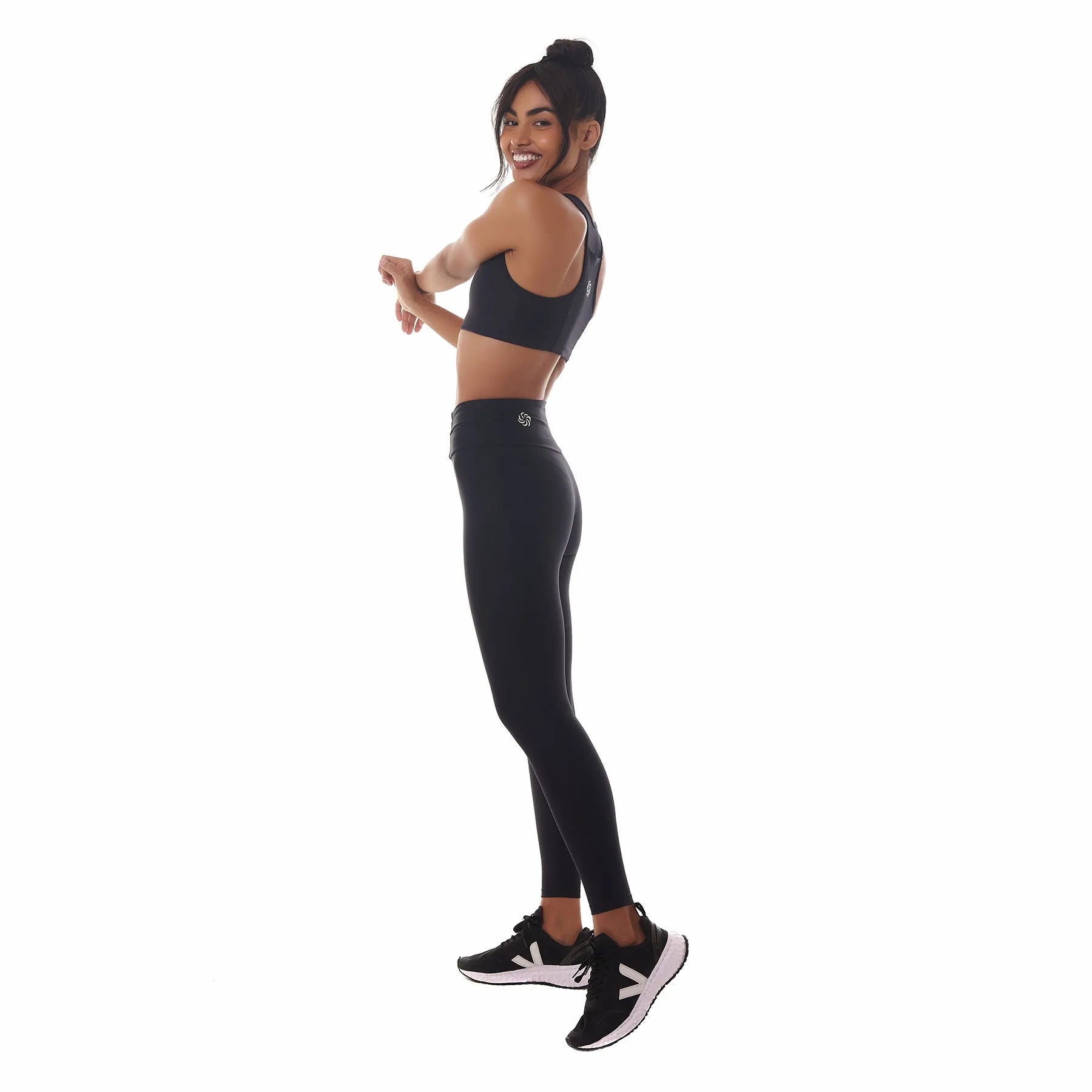 Calça de Compressão com Bolso 360º Preto