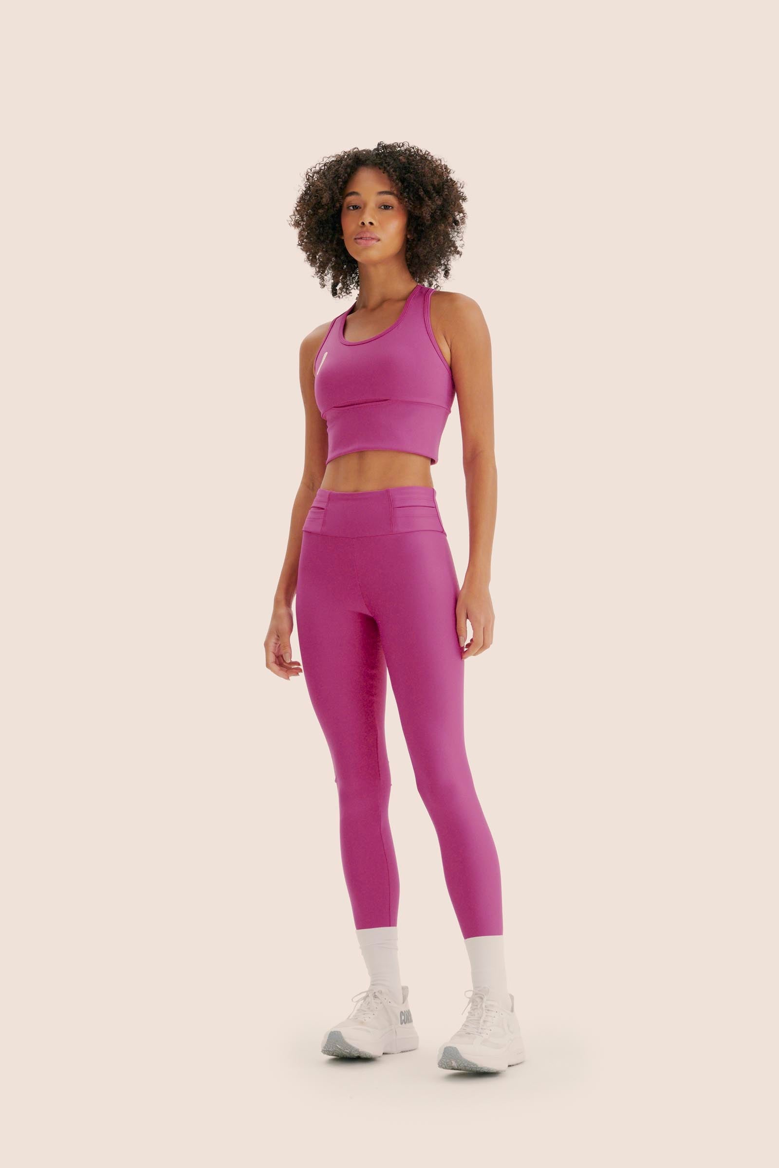 CALÇA DE COMPRESSÃO COM BOLSO 360º FlexSkin™ MAGENTA