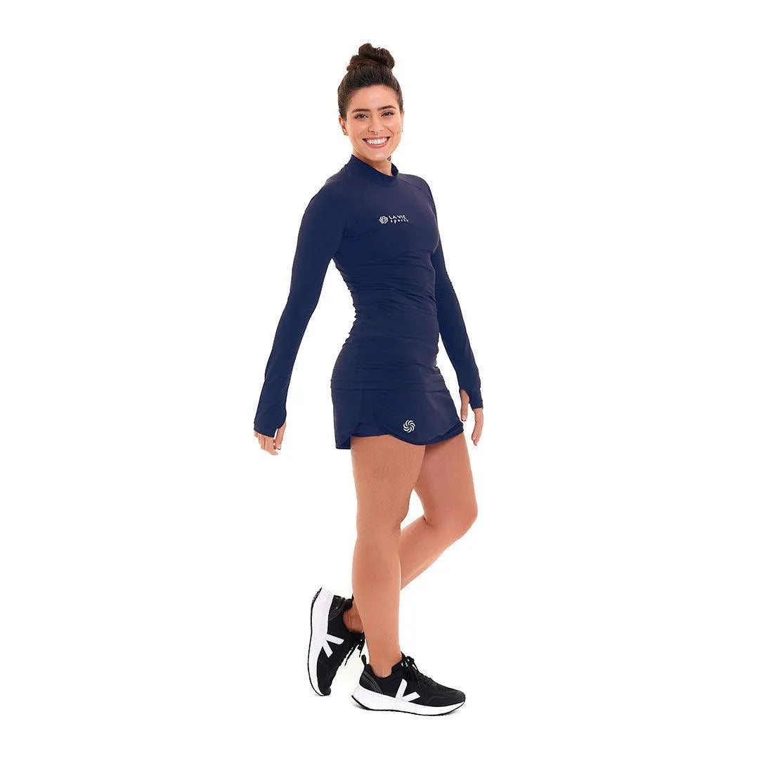 Camisa UV Manga Longa Fluida Marinho