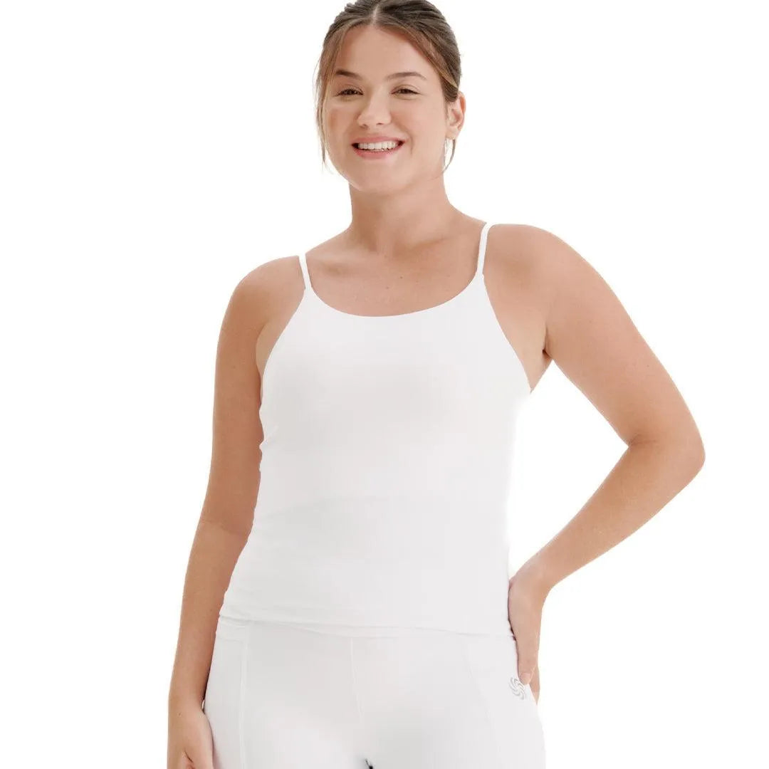 Camiseta de compressão Alcinha Total Emana Branca