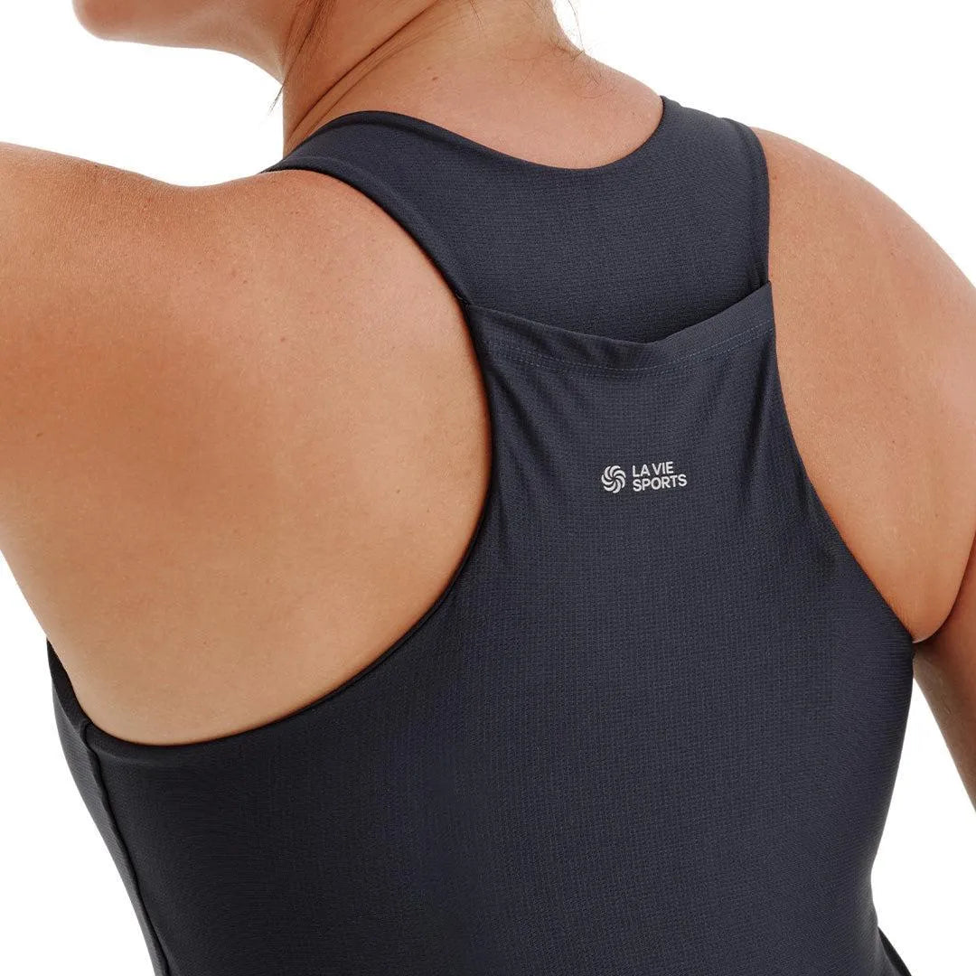 Camiseta de compressão com Super Bolso Marinho