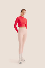 Look: Camisa manga longa cropped fogo + Calça 360º emana rose com fogo