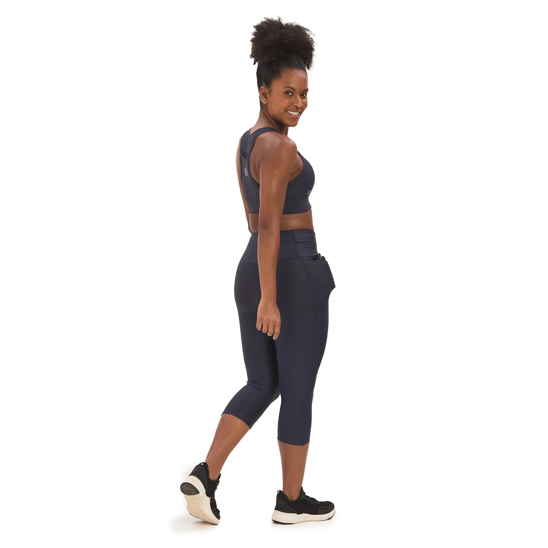 Corsário de Compressão com Multibolsos Marinho