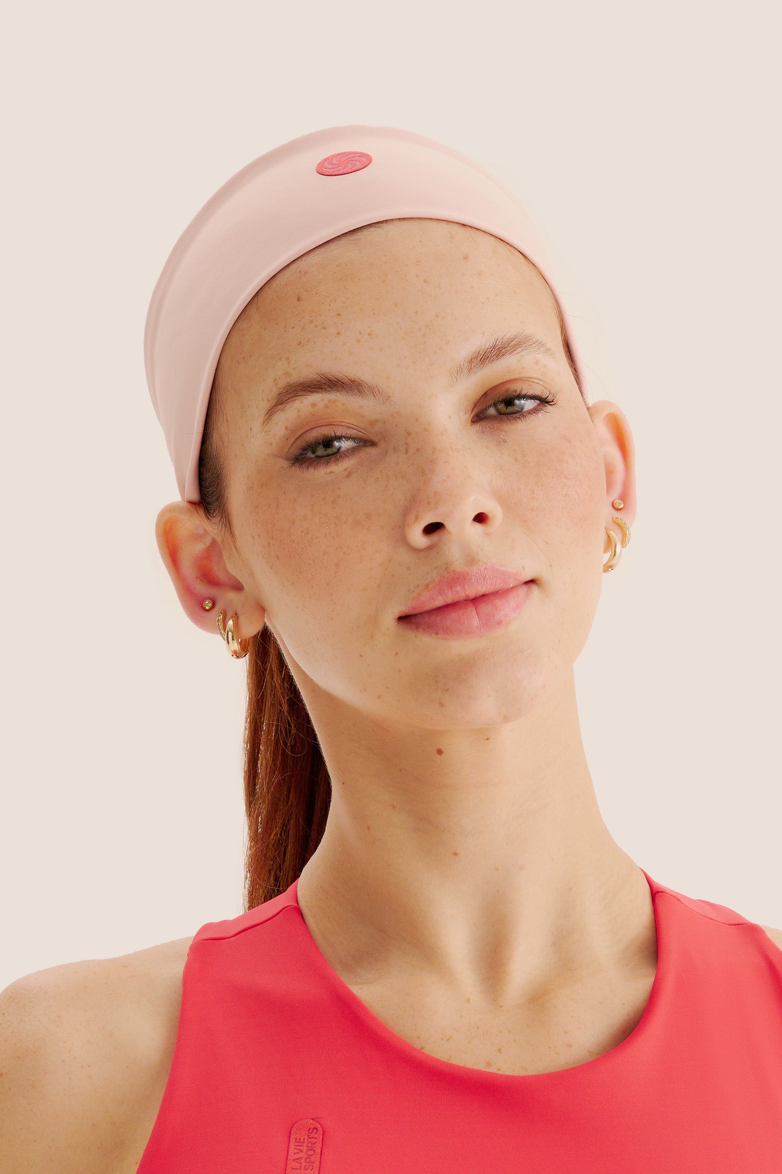 HEADBAND LA VIE SPORTS - ROSÉ COM FOGO