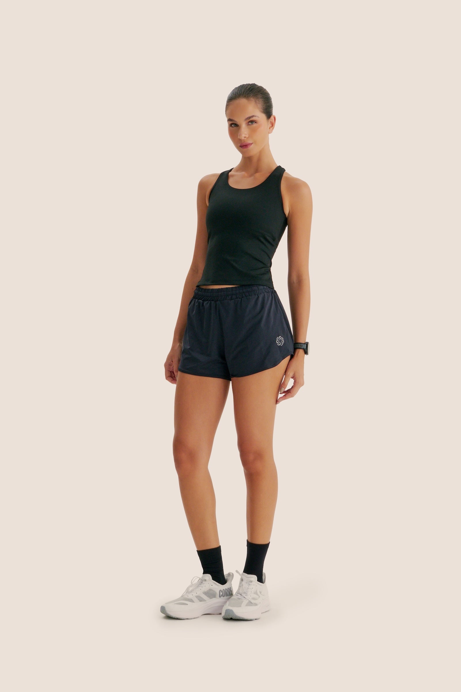 SHORT 3 BOLSOS SOLTINHO AloeSkin™ PRETO