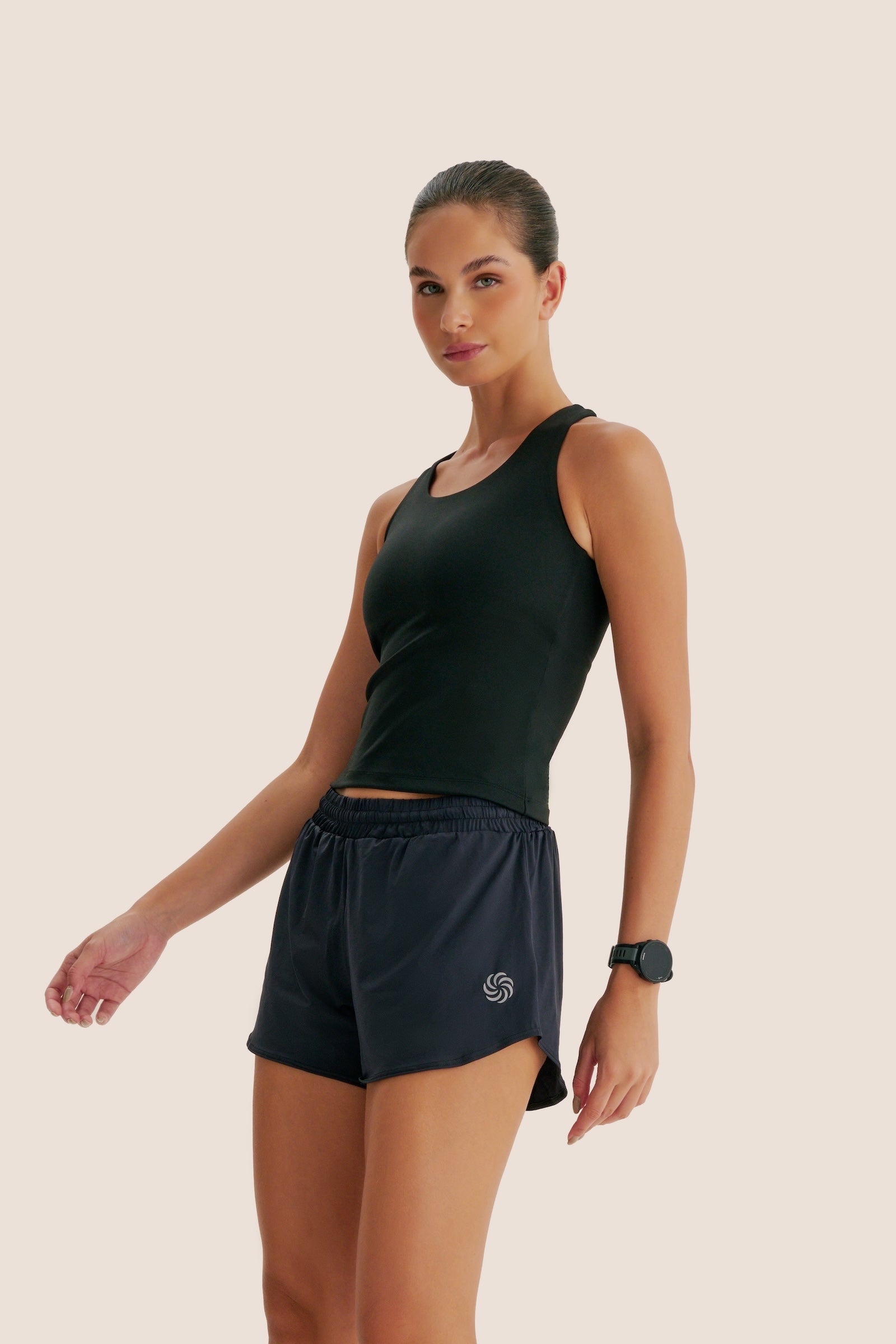 SHORT 3 BOLSOS SOLTINHO AloeSkin™ PRETO
