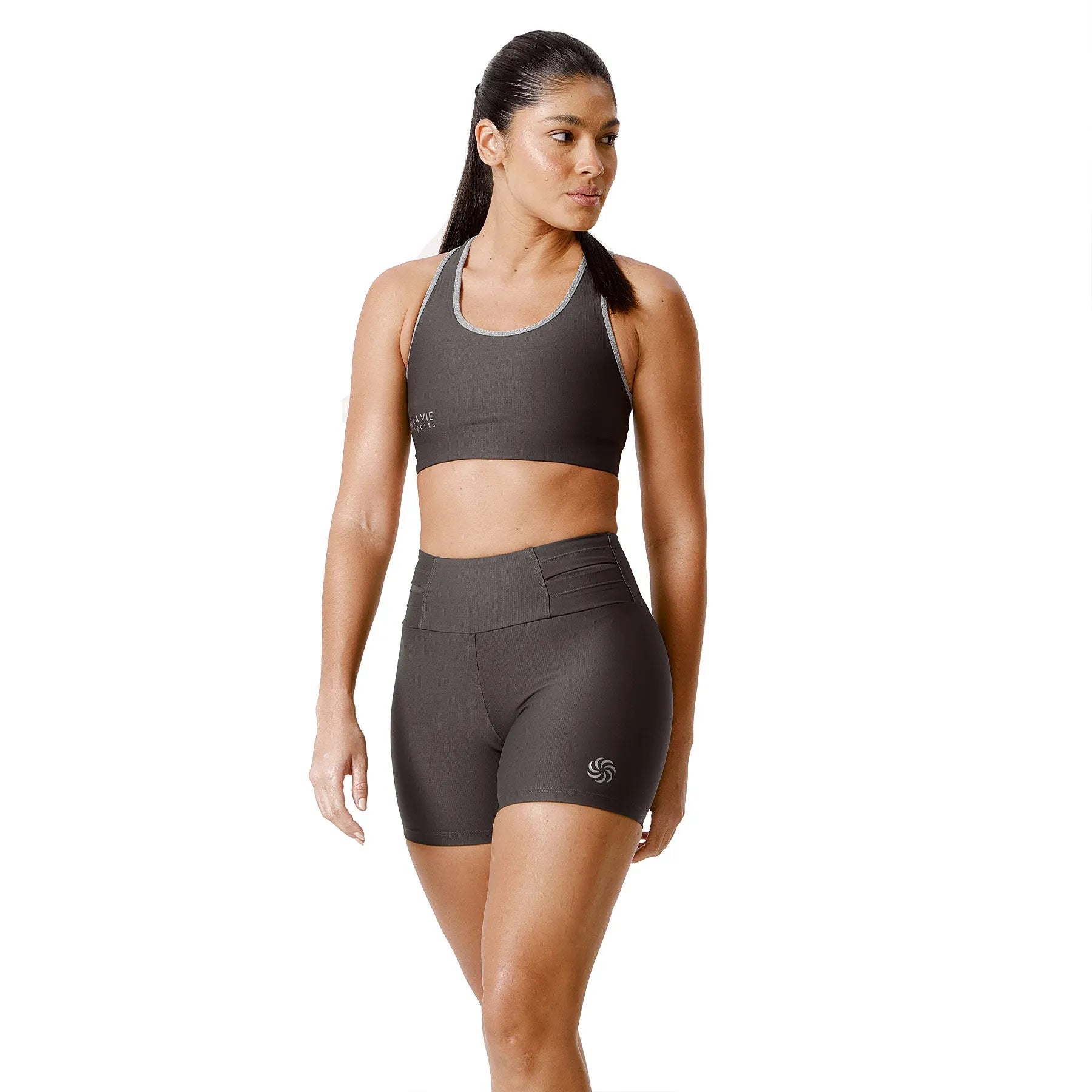 Short de Compressão com Bolso 360º Grafite