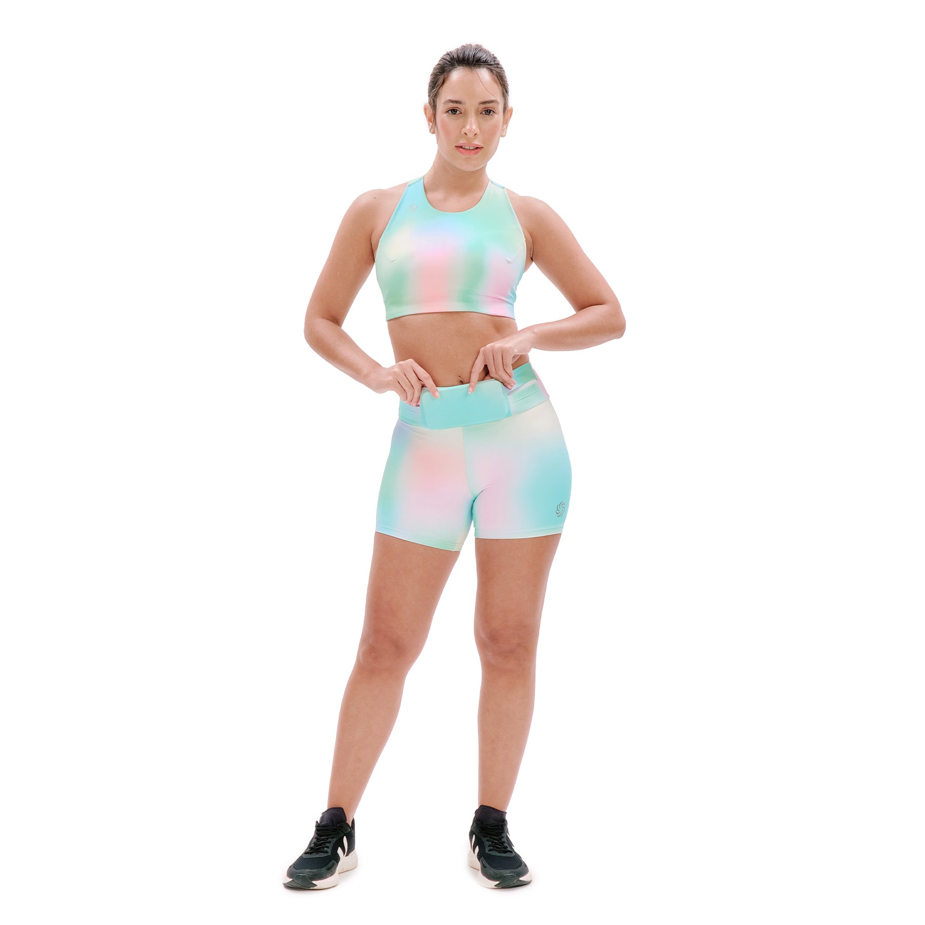 Short de Compressão com Bolso 360º Total Emana Degradê
