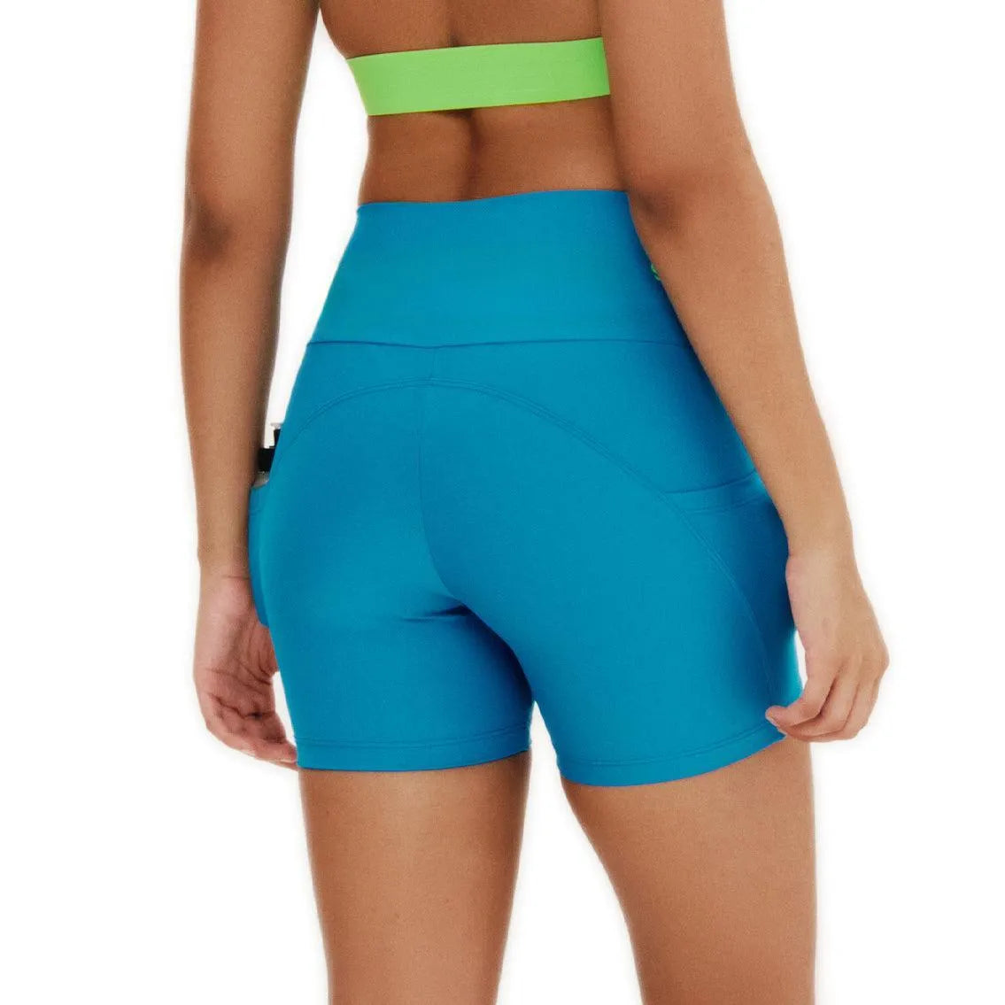 Short de Compressão com Bolsos Clássico Total Emana Lagoa