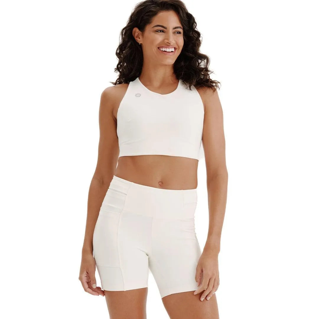 Short de Compressão com Multibolsos Total Emana Latte