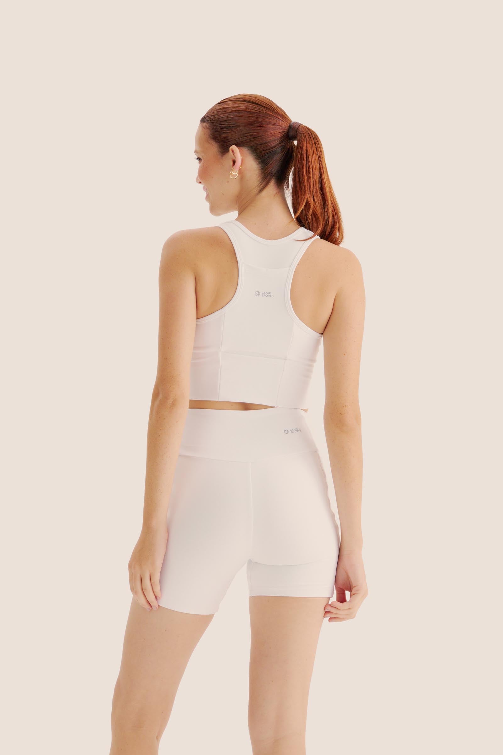 SHORT DE COMPRESSÃO COM MULTIBOLSOS LIVRE AloeSkin™ BRANCO