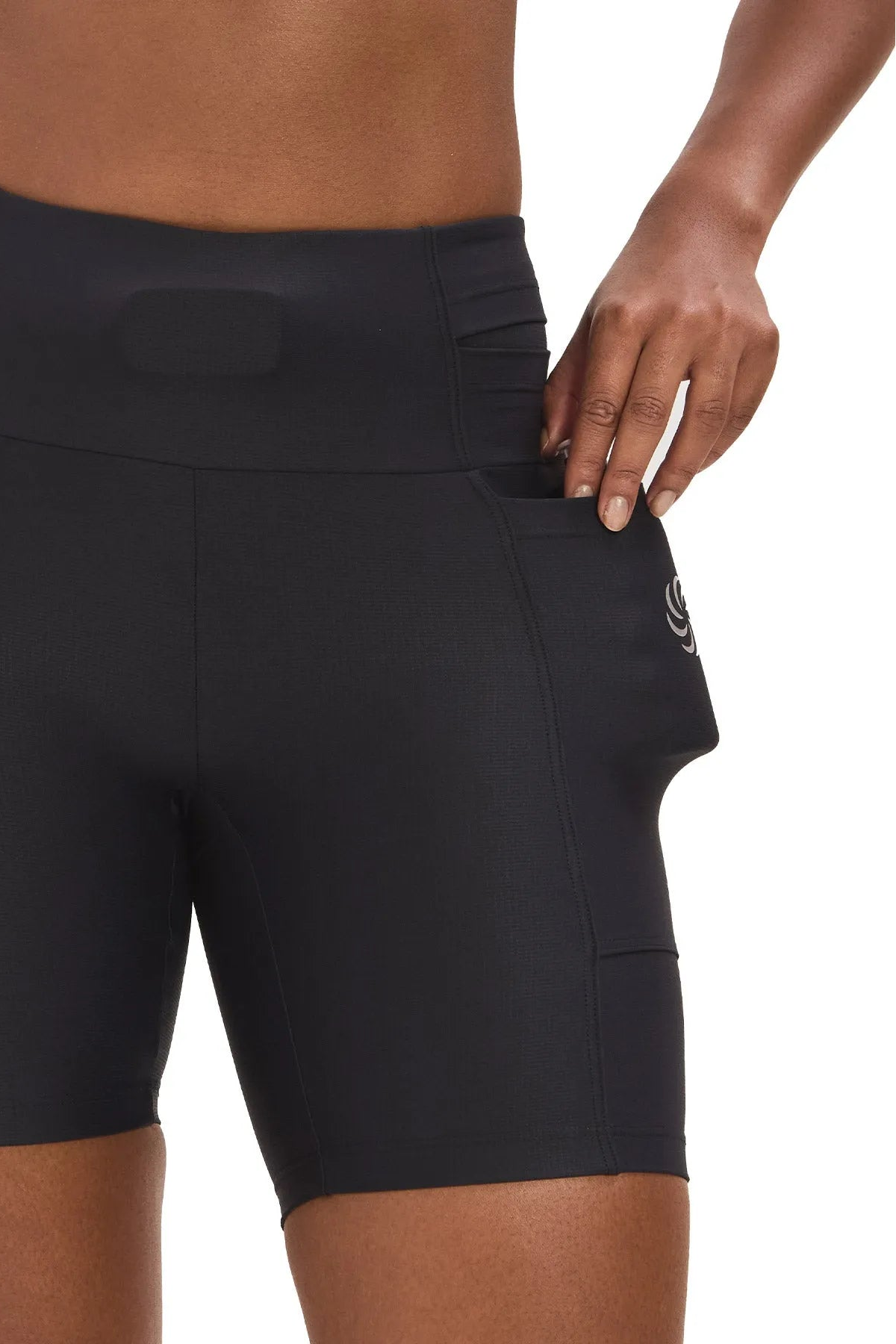 Short de Compressão com Multibolsos Preto