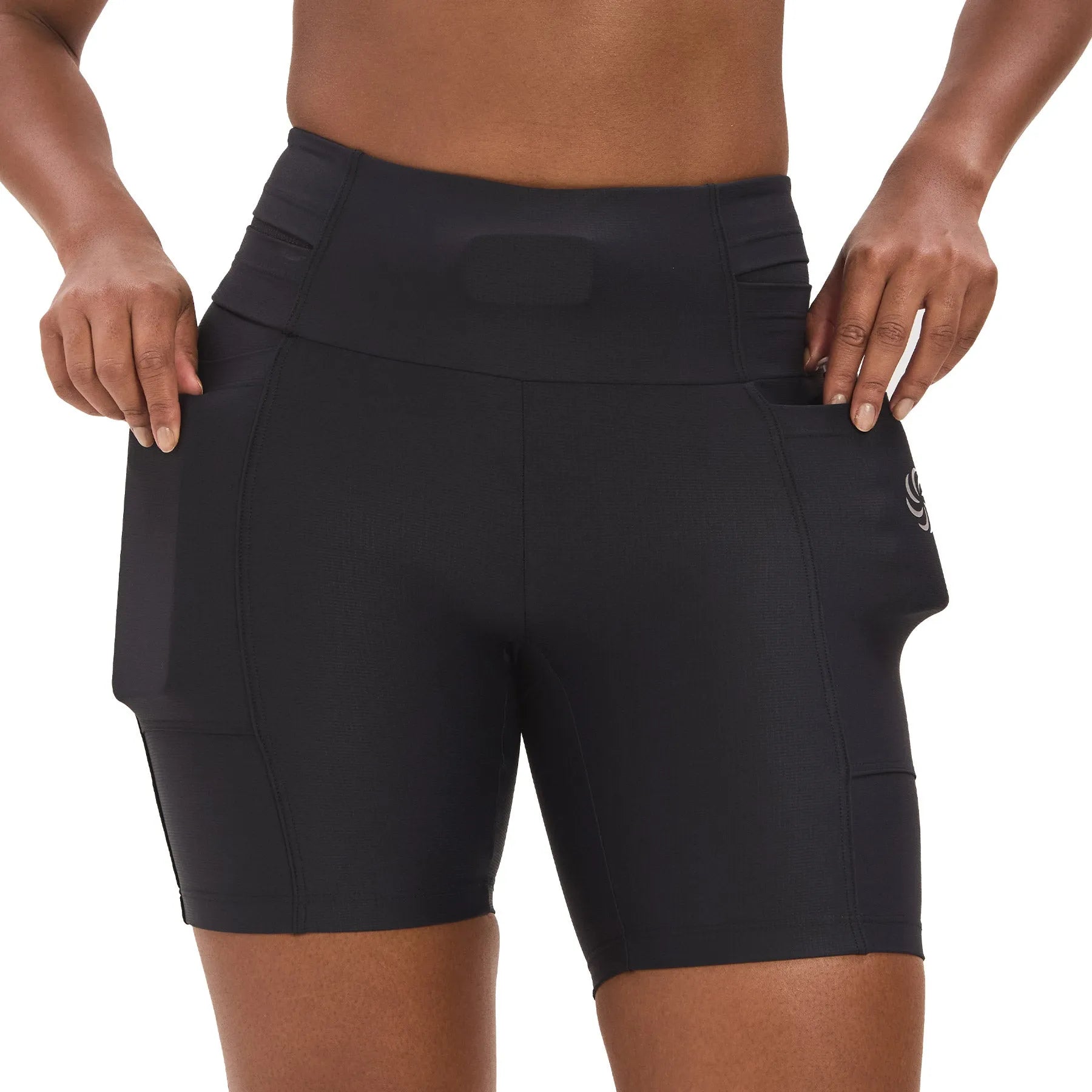 Short de Compressão com Multibolsos Preto