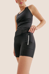 SHORT DE COMPRESSÃO COM MULTIBOLSOS FlexSkin™ PRETO