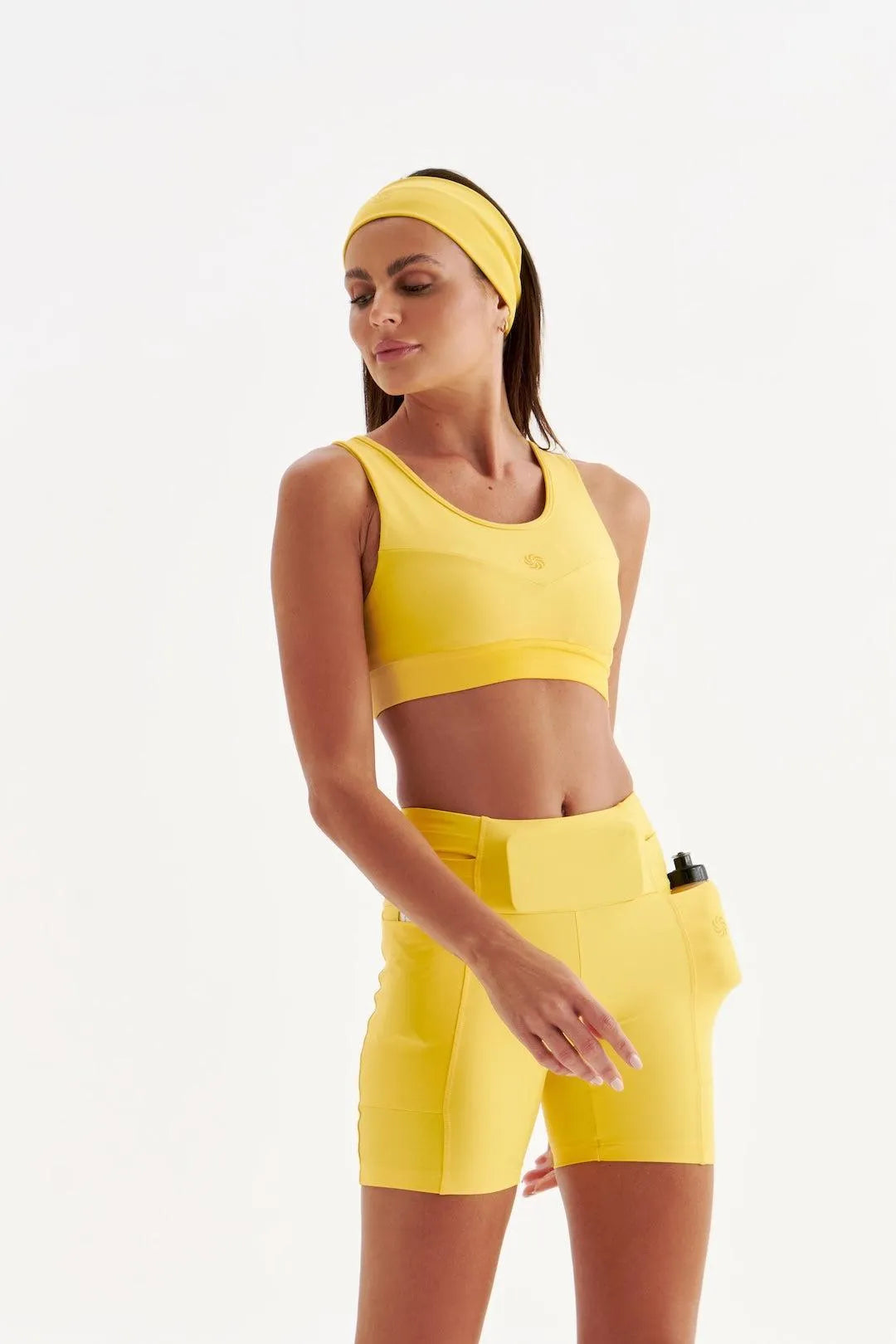 Short de Compressão com Multibolsos Total Emana Luz