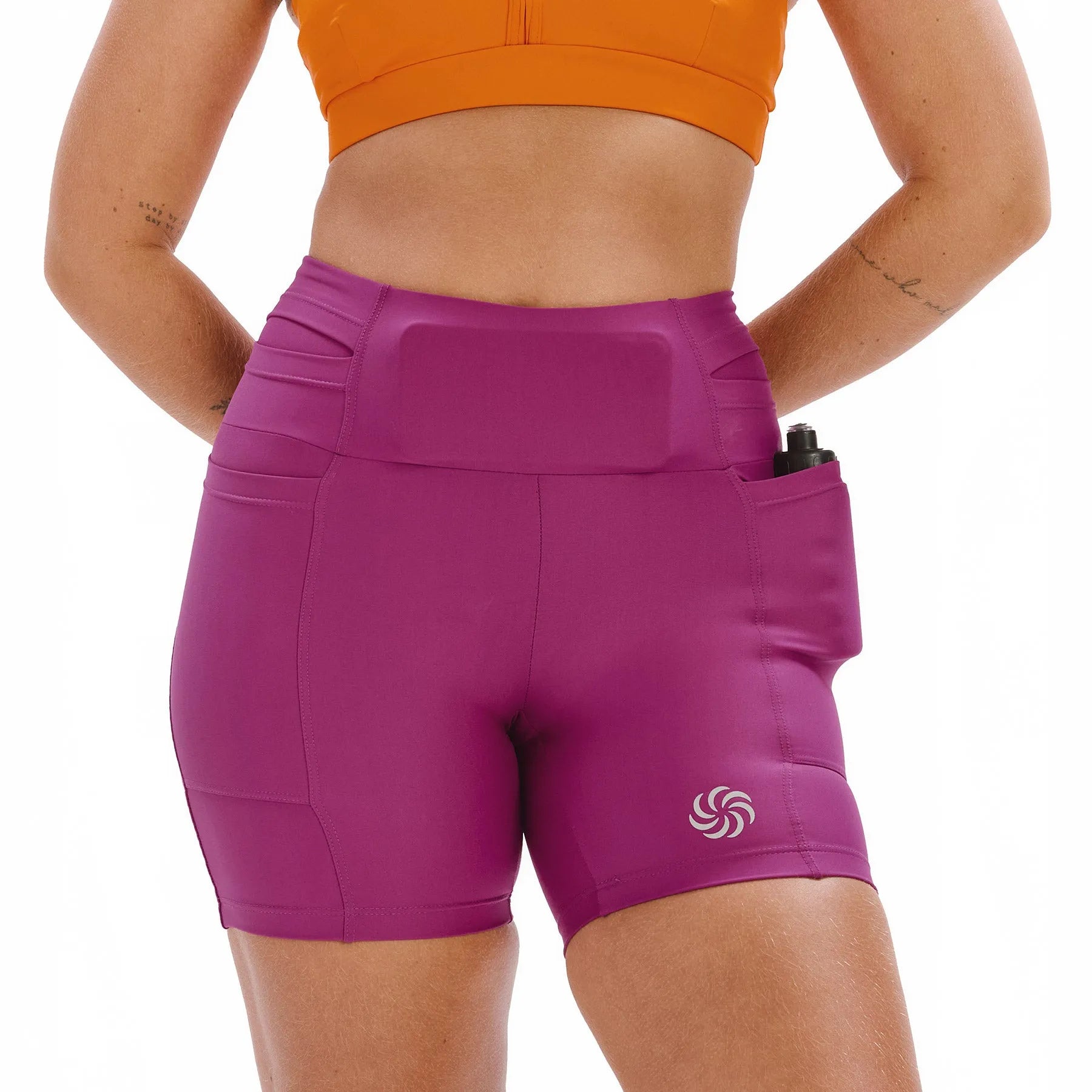 Short de Compressão com Multibolsos Total Emana Merlot