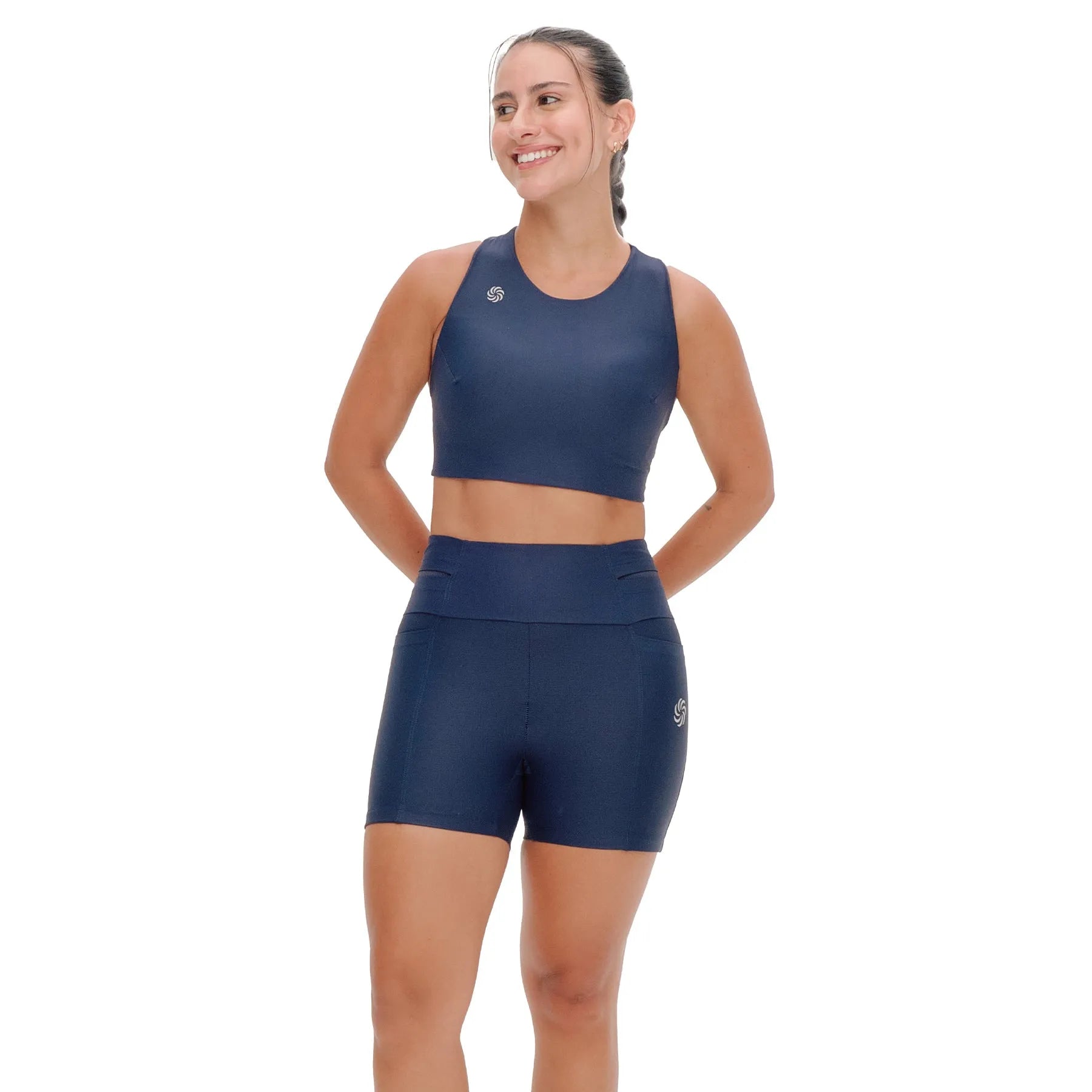 Short de Compressão Curto com Multibolsos