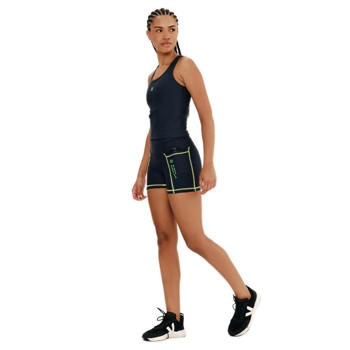 Short de Compressão Curto com Multibolsos Total Emana Mar