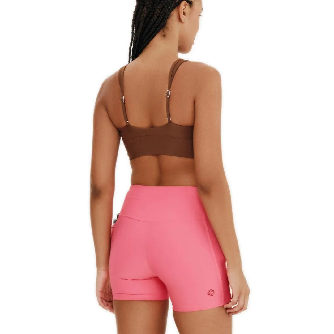 Short de Compressão Curto com Multibolsos Total Emana Rosado