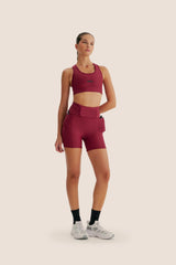 Look: Top super bolsos 2.0 + Short multibolsos livre FlexSkin™ beterraba