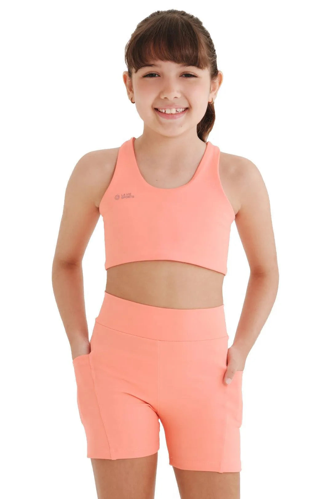 Top de compressão com bolso infantil total emana