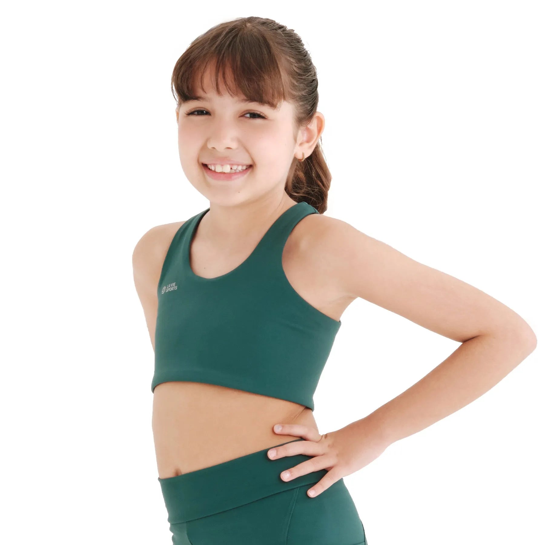 Top de compressão com bolso infantil total emana