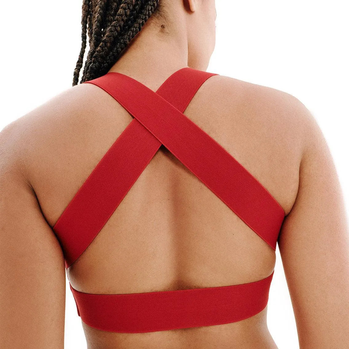 Top Cropped Dupla Face Total Emana Rosado e Carmim