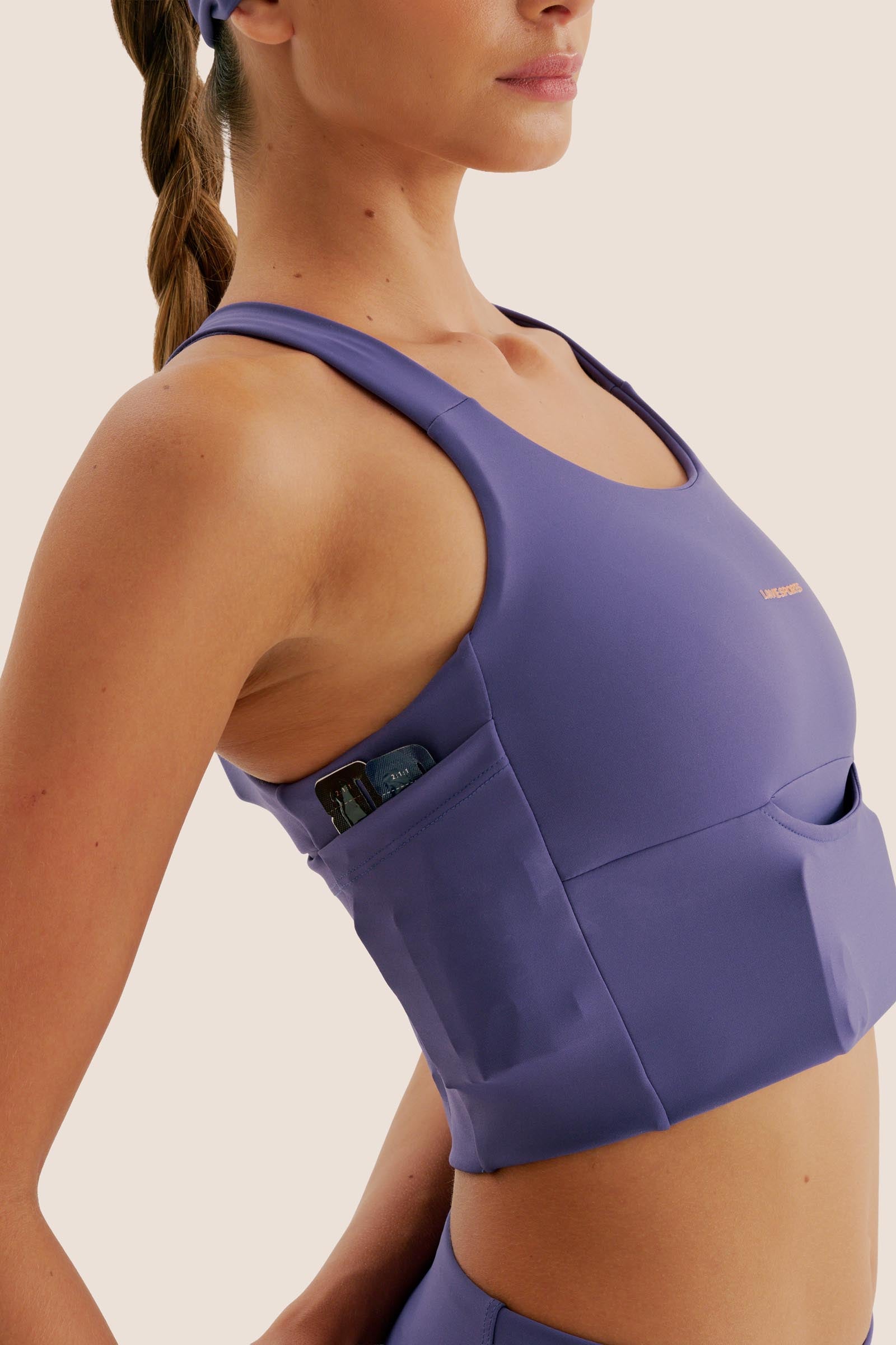 TOP DE COMPRESSÃO 7 BOLSOS FlexSkin™ ROXO