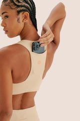 TOP DE COMPRESSÃO COM BOLSO CROPPED BOJO FIXO 2.0 FlexSkin™ DUNA