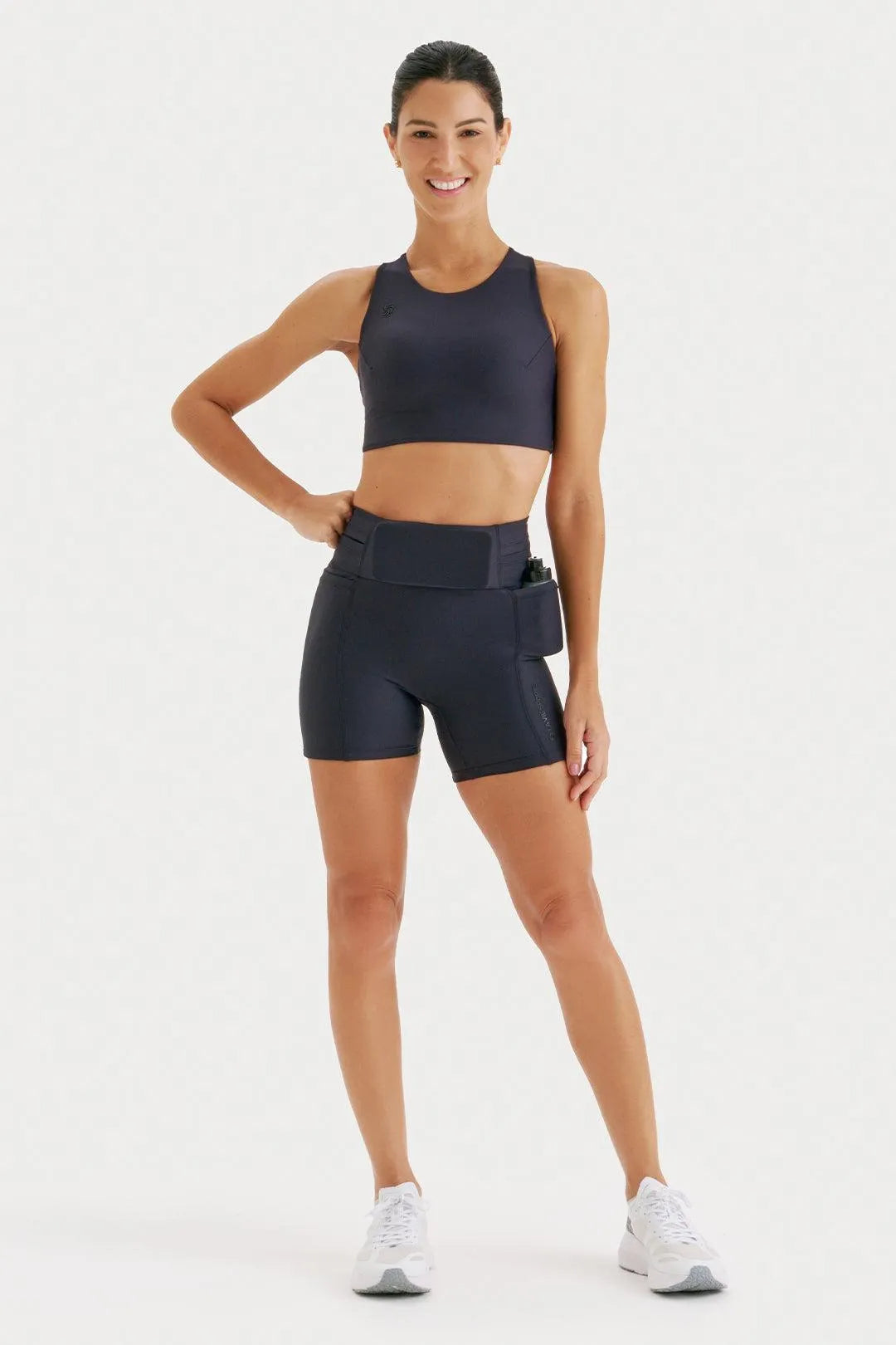 Top de Compressão com Bolso Cropped Bojo Fixo 2.0 Simple Preto