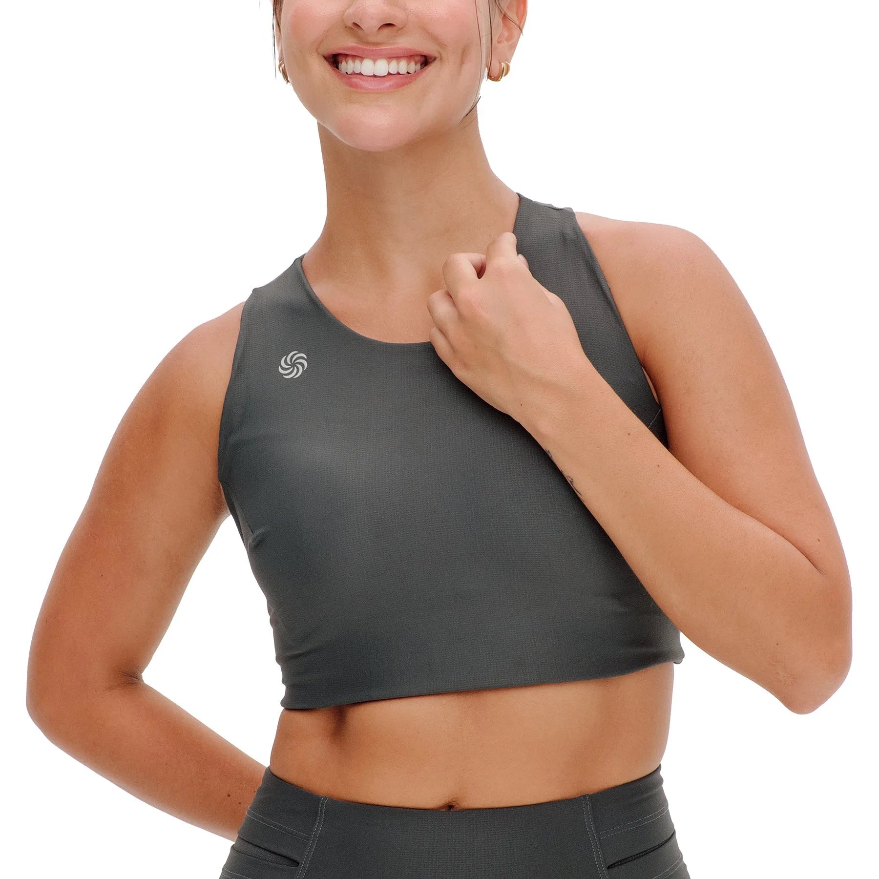 Top de Compressão com Bolso Cropped Bojo Fixo 2.0