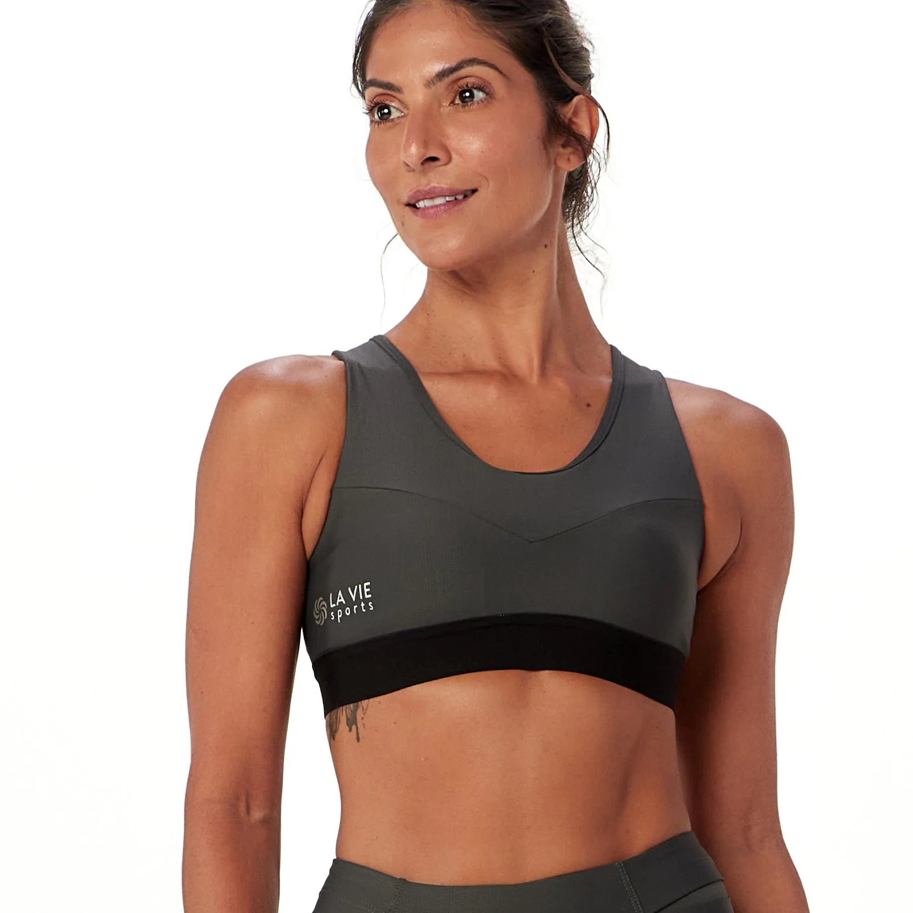 Top de Compressão com Bolso Recortes